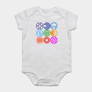 Retro Epcot Logos Baby Bodysuit